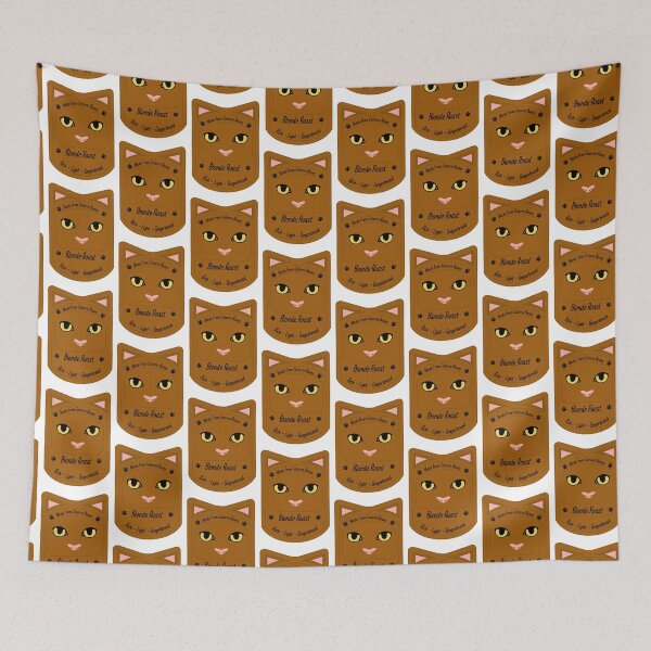 Item preview, Gingerbread Coffee Cat designed and sold by BluRavenCreate.