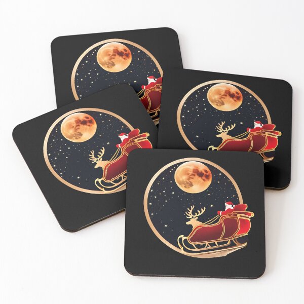 Item preview, Santa Sleigh in Futuristic Sky designed and sold by ChicTrendz.