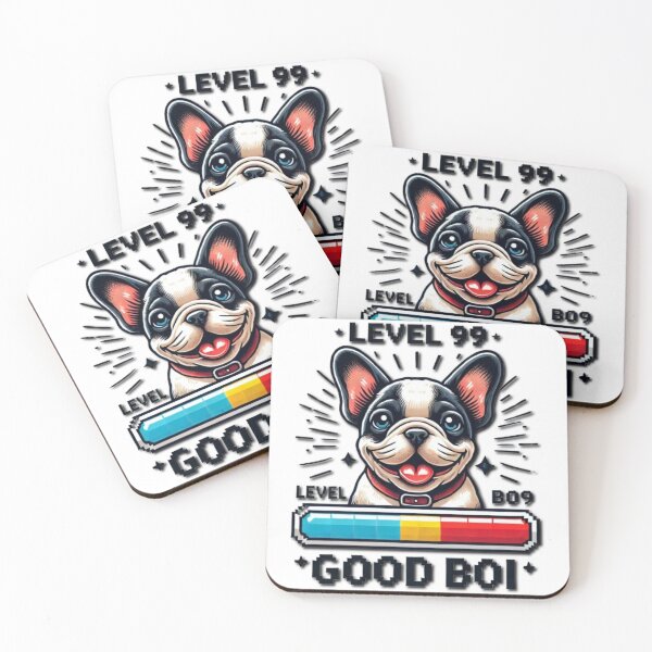 Item preview, Level 99 Good Boi: Gamer Dog Vibes designed and sold by HopeLoom.