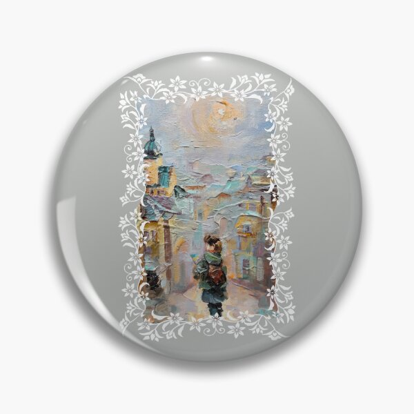 Item preview, Ukrainian Flag Patriotic Сityscape Oil Painting Landscape designed and sold by Dariia Zhyrova.