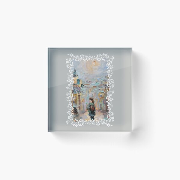 Item preview, Ukrainian Flag Patriotic Сityscape Oil Painting Landscape designed and sold by Dariia Zhyrova.