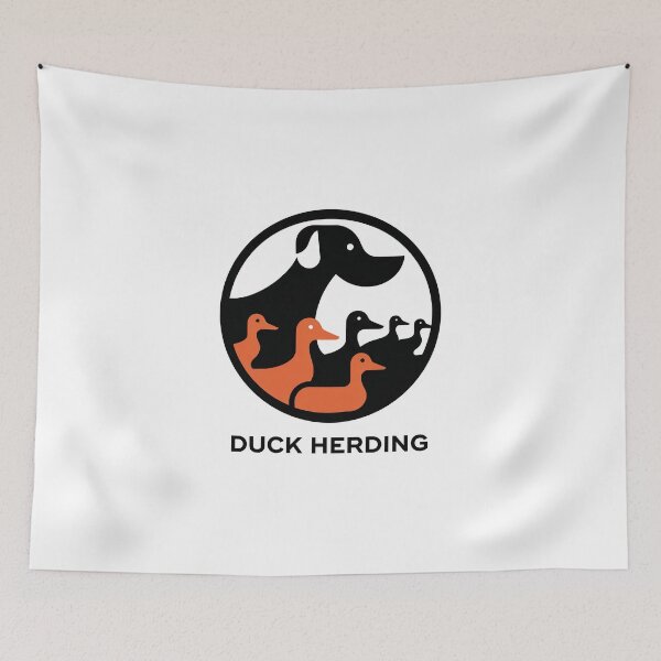 Item preview, Duck Herding Dog Ducks designed and sold by These_Prints.