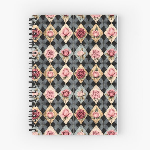 Item preview, Shabby Chic Checkered Flowers Pattern 3 designed and sold by Gypsykiss.