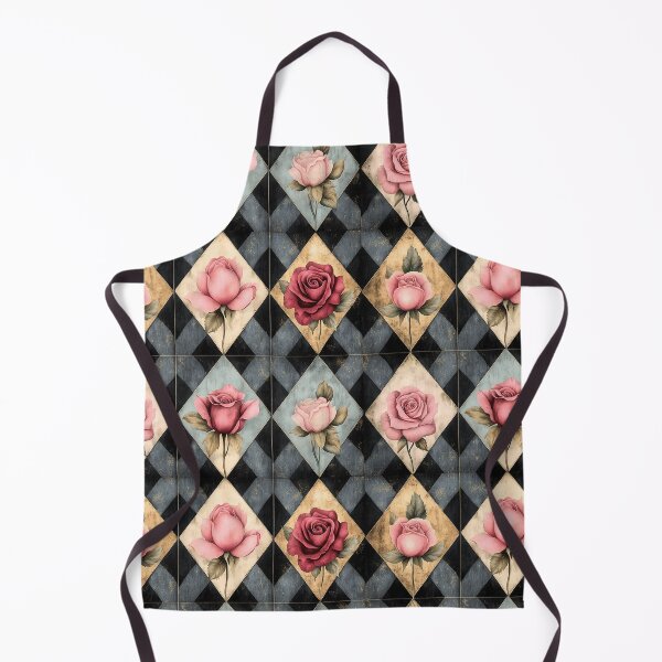 Item preview, Shabby Chic Checkered Flowers Pattern 3 designed and sold by Gypsykiss.