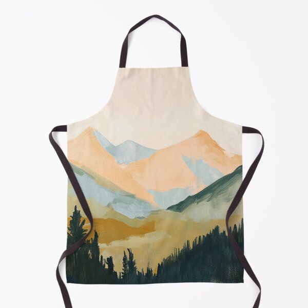 Item preview, mountains forest beige nature minimalist designed and sold by ArtHouseNiklas.
