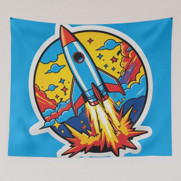 Item preview, Rocket Pop Art Explosion designed and sold by EDigitalStore.