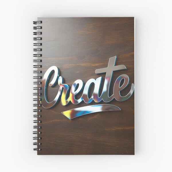Item preview, Reflective Metallic 'Create' Sign on Wooden Background designed and sold by Creative88Art.