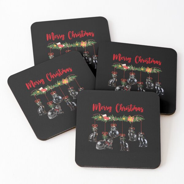 Item preview, Cats Christmas Tree. Black Cats Christmas tree balls. designed and sold by JAGA-ALIME.
