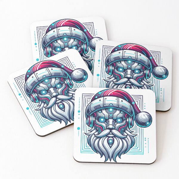 Item preview, Futuristic Cyber Santa Claus with High-Tech Glow designed and sold by lubushop1.