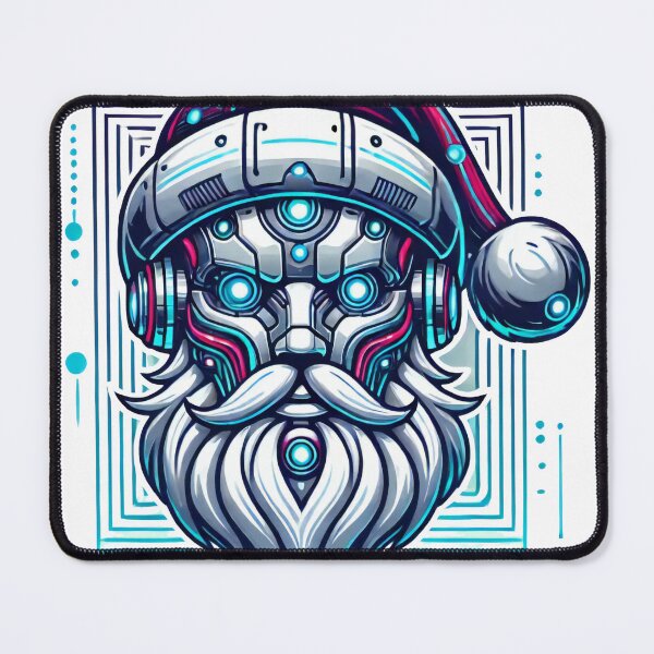 Item preview, Futuristic Cyber Santa Claus with High-Tech Glow designed and sold by lubushop1.