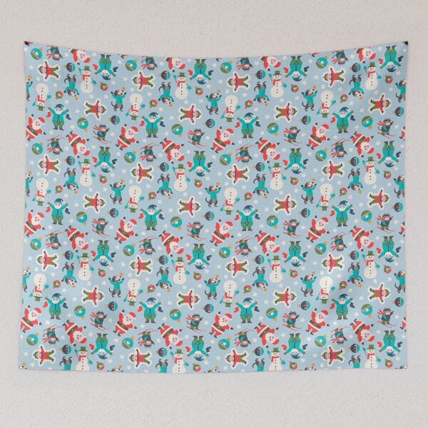 Item preview, Retro Cute and funny Non-Directional Christmas Ditsy designed and sold by pakanta.