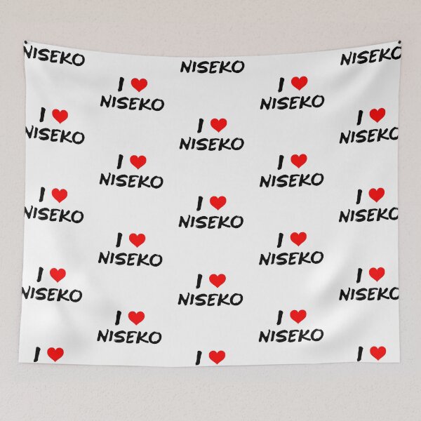 Item preview, I Love Niseko 02 Black, Japan Hokkaido Niseko | Nagano Hakuba Snowboard Snowboarding Japow designed and sold by PawaPotto.