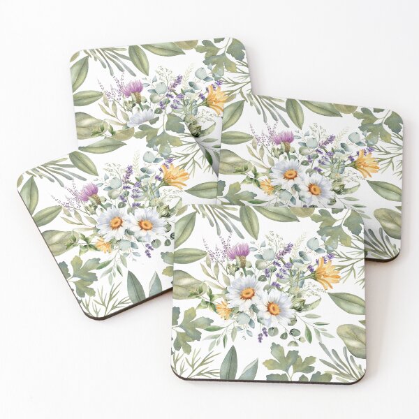 Item preview, Muted Greenery with Flowers designed and sold by tomorrowsart.