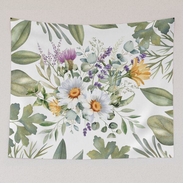 Item preview, Muted Greenery with Flowers designed and sold by tomorrowsart.