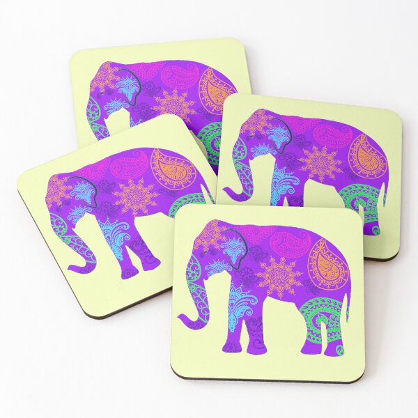 Item preview, Purple paisley elephant  designed and sold by FerretSteph.
