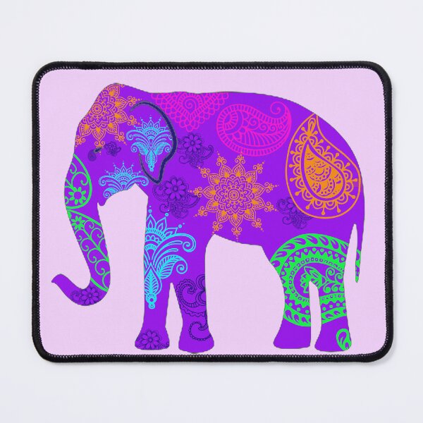 Item preview, Purple paisley elephant designed and sold by FerretSteph.