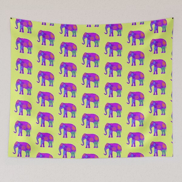 Item preview, Purple paisley elephant  designed and sold by FerretSteph.