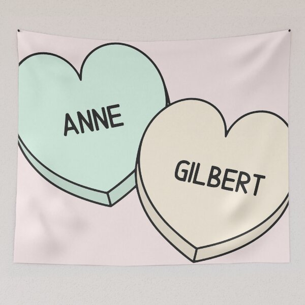Item preview, AWAE Shirbert Anne and Gilbert Candy Hearts designed and sold by humnoo.
