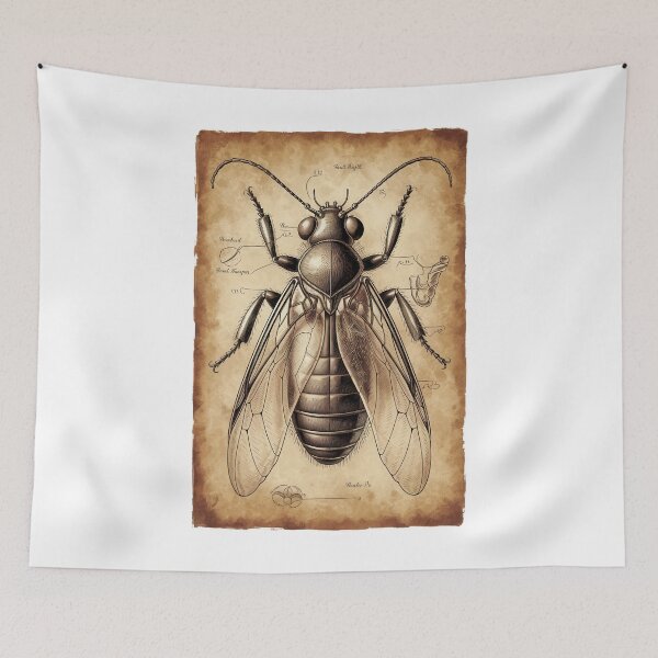Item preview, Vintage Bug Illustration designed and sold by Angry Swan Designs.