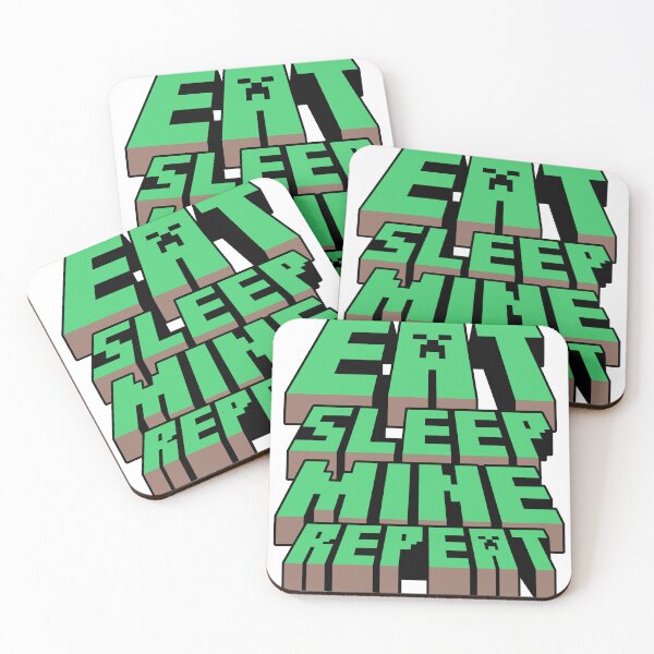 Item preview, Eat Sleep Mine Repeat designed and sold by goal-getter.
