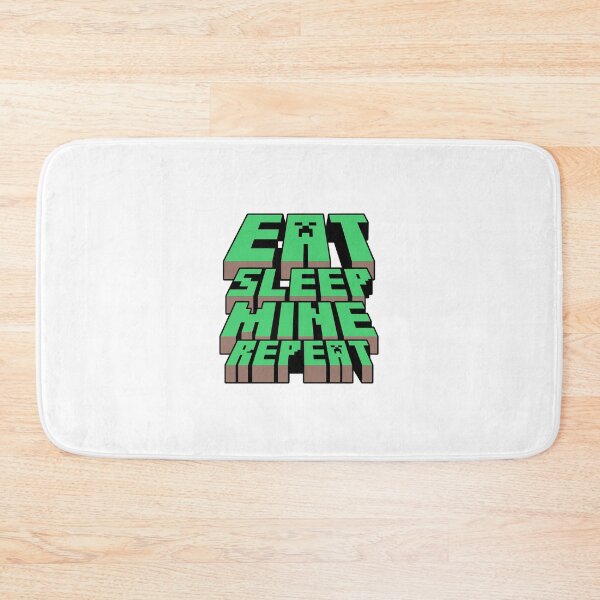Item preview, Eat Sleep Mine Repeat designed and sold by goal-getter.