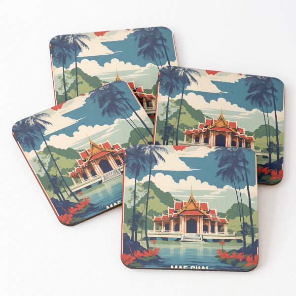 Item preview, Mae Chai Thailand Vintage Retro Travel Tourism designed and sold by TravelersGems.