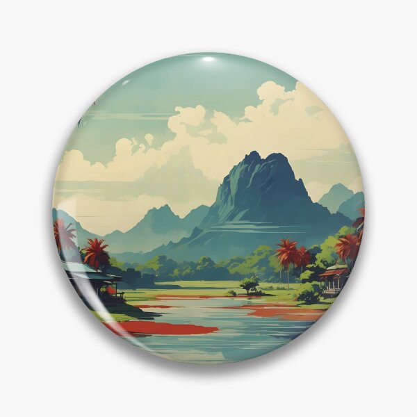 Item preview, Moei Wadi Thailand Vintage Retro Travel Tourism designed and sold by TravelersGems.