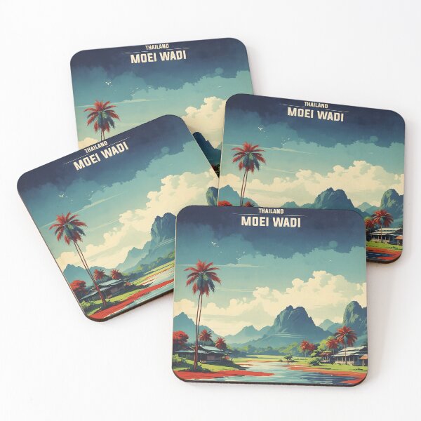 Item preview, Moei Wadi Thailand Vintage Retro Travel Tourism designed and sold by TravelersGems.