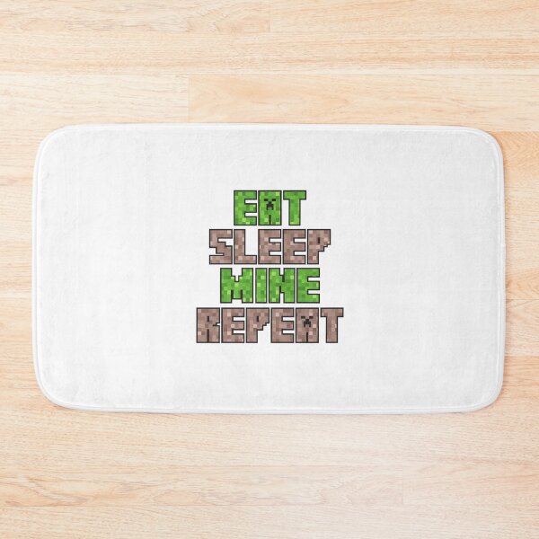 Item preview, Eat Sleep Mine Repeat designed and sold by goal-getter.