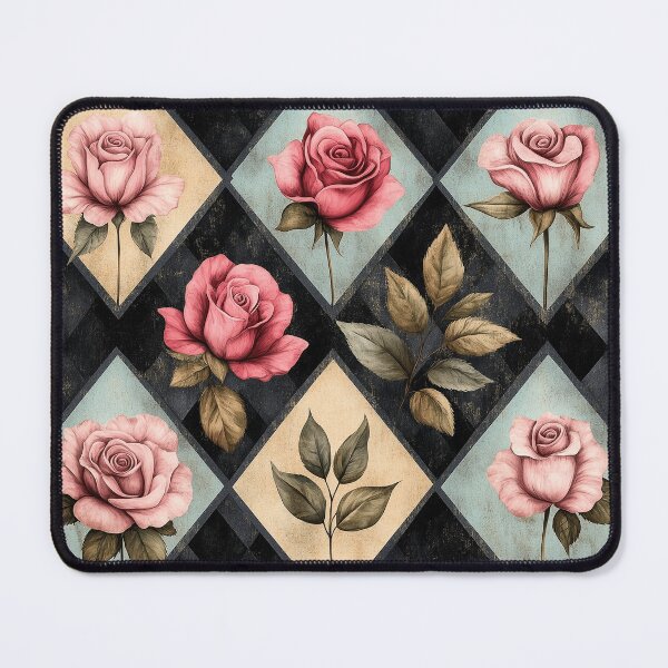 Item preview, Copy of Shabby Chic Checkered Flowers Pattern 4 designed and sold by Gypsykiss.