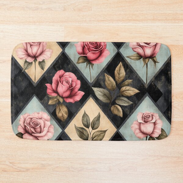 Item preview, Copy of Shabby Chic Checkered Flowers Pattern 4 designed and sold by Gypsykiss.