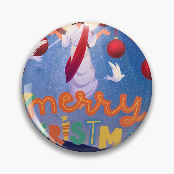 Item preview, Merry Christmas Illustration with Jesus and Peaceful Doves designed and sold by LH-Robin.
