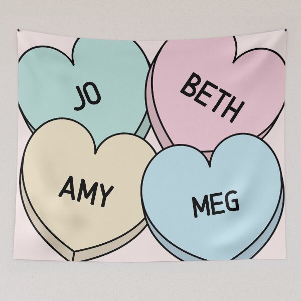 Item preview, Little Women The March Sisters Candy Hearts designed and sold by humnoo.
