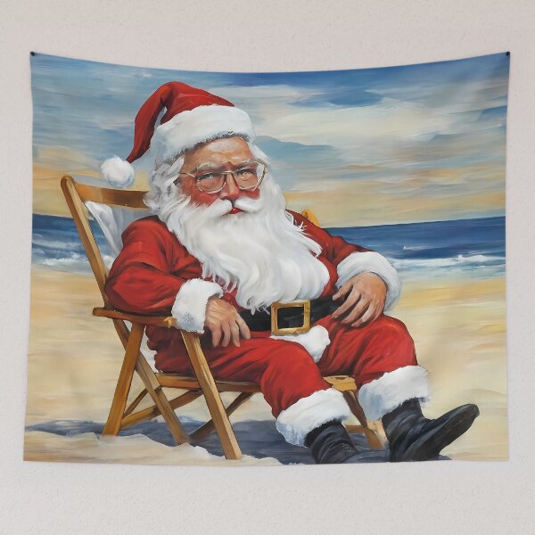 Item preview, Santa on Beach designed and sold by laxmikantpendam.