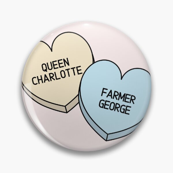 Item preview, Queen Charlotte and Farmer George Candy Hearts designed and sold by humnoo.