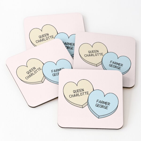 Item preview, Queen Charlotte and Farmer George Candy Hearts designed and sold by humnoo.