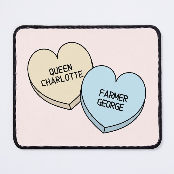Item preview, Queen Charlotte and Farmer George Candy Hearts designed and sold by humnoo.