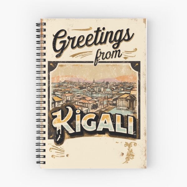 Item preview, Greetings from Kigali Rwanda Vintage Travel Retro Postcard Design designed and sold by TravelPostcardGems.