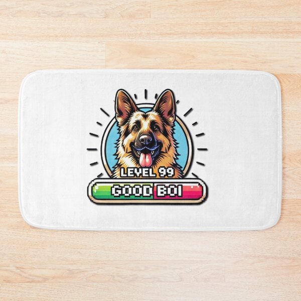 Item preview, Level 99 Good Boi: German Shepherd Gaming Fun designed and sold by HopeLoom.