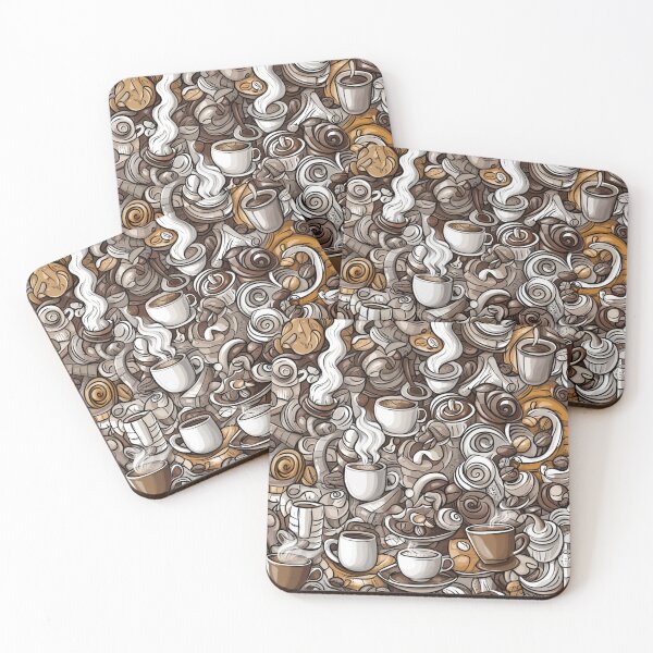 Item preview, A Coffee and Pastry Pattern designed and sold by Desireehaz.