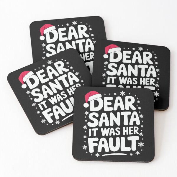 Item preview,  Dear Santa It Was Her Fault Funny Christmas Retro designed and sold by luannsemmsobre.
