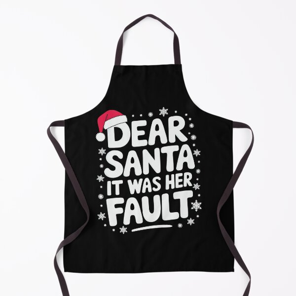 Item preview,  Dear Santa It Was Her Fault Funny Christmas Retro designed and sold by luannsemmsobre.