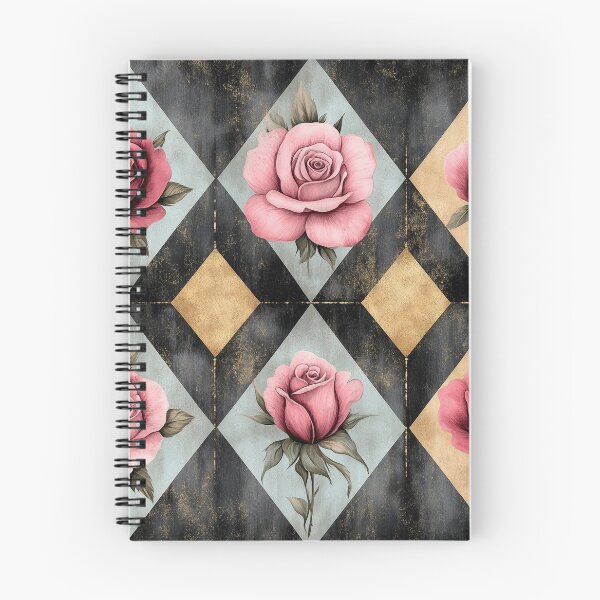 Item preview, Shabby Chic Checkered Flowers Pattern 5 designed and sold by Gypsykiss.