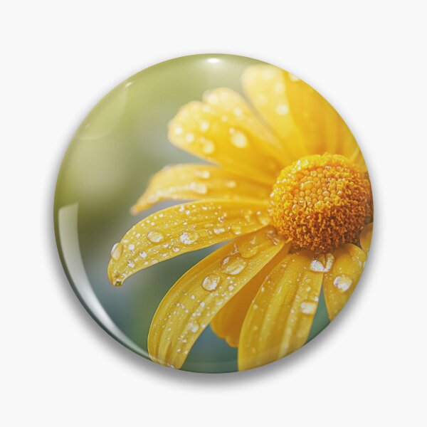 Item preview, cute sunflower with waterdrops designed and sold by janedewaard.