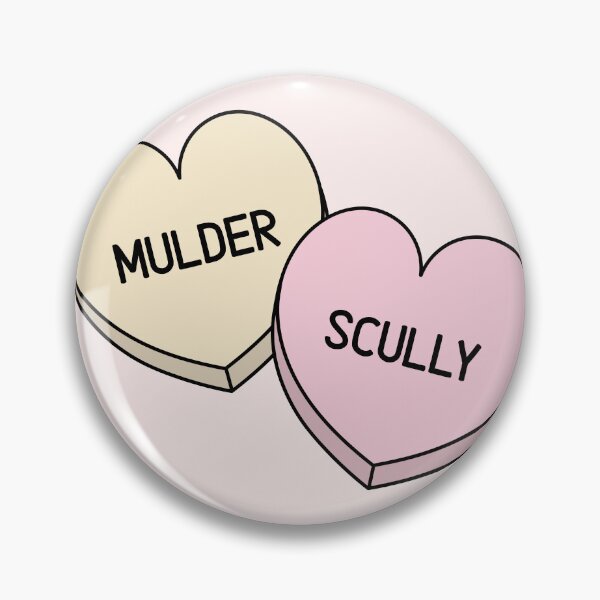 Item preview, The X Files Mulder and Scully Candy Hearts designed and sold by humnoo.