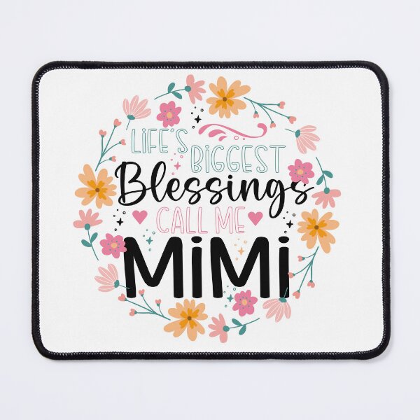 Item preview, Life's Biggest Blessings Call Me Mimi- Floral Grandmother Design designed and sold by Tujzui.