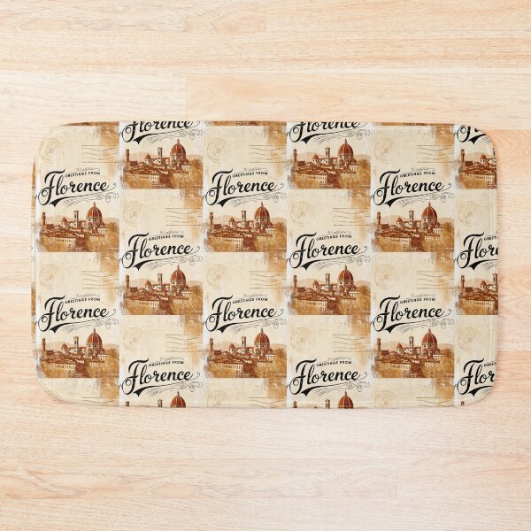 Item preview, Greetings from Florence Vintage Travel Retro Postcard Design designed and sold by TravelPostcardGems.