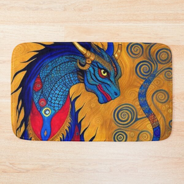 Item preview, Abstract Medieval Blue Dragon  designed and sold by TheDarkWardrobe.