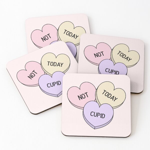Item preview, Anti Valentines Day Candy Hearts Not Today Cupid designed and sold by humnoo.