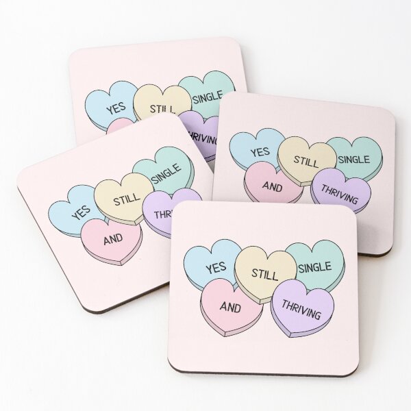 Item preview, Anti Valentines Day Candy Hearts Single and Thriving designed and sold by humnoo.